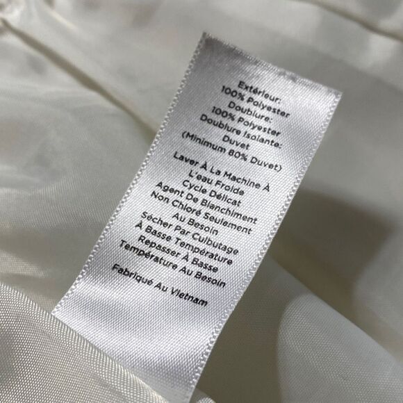 Talbots Down Filled Buffalo Vest Puffer Quilted Check Plaid Zip-Up Black Cream S - Picture 13 of 14